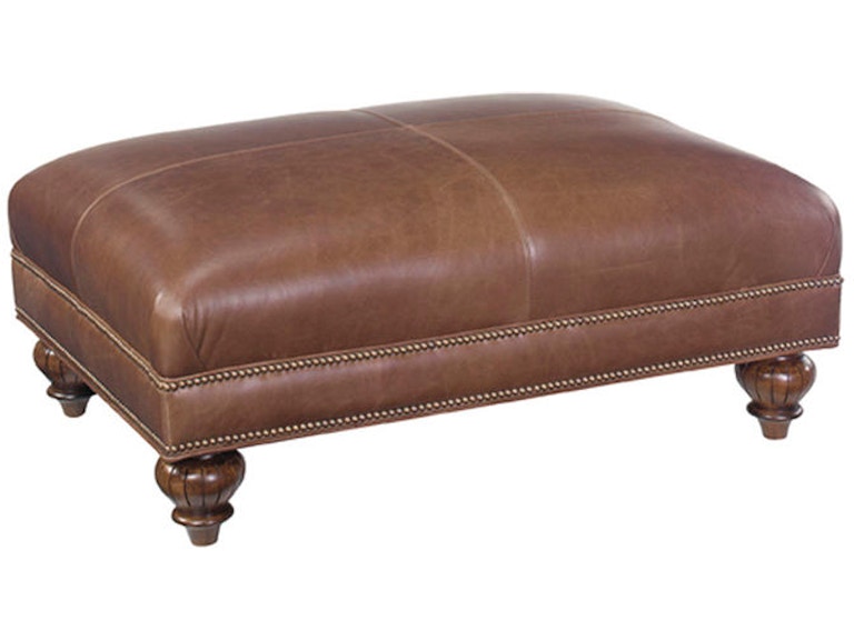 Lexington Living Room Bahia Leather Ottoman LL7958-44 at Norwood Furniture