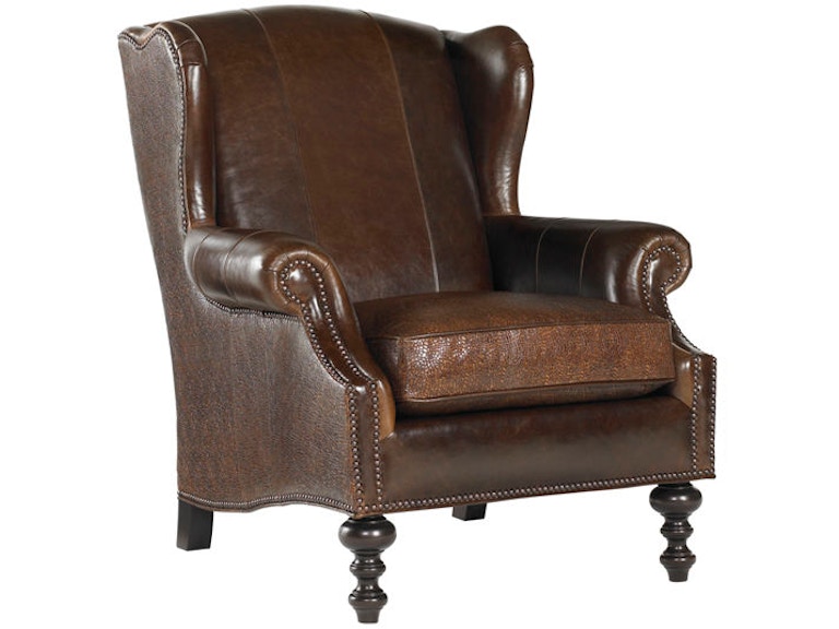 Lexington Living Room Batik Leather Wing Chair LL7155-11 at Norwood Furniture