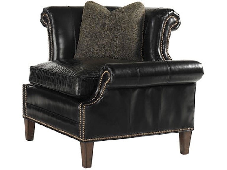 Lexington Living Room Braddock LAF Leather Chair LL7414-11L at Norwood Furniture