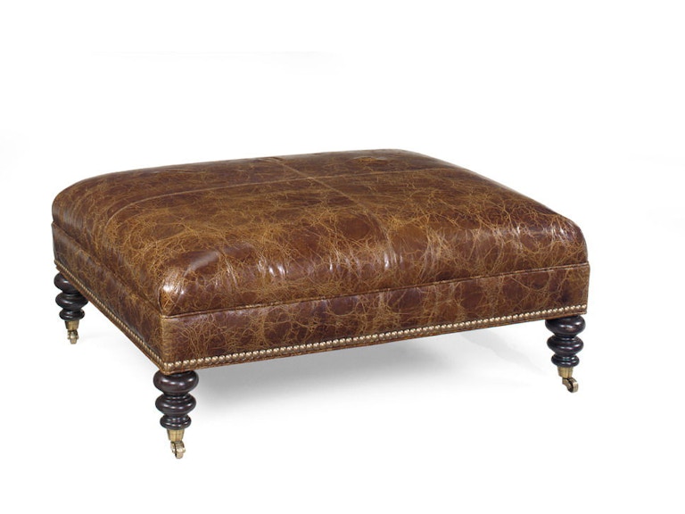 Lexington Living Room Cooper Leather Cocktail Ottoman LL7135-44 at Norwood Furniture
