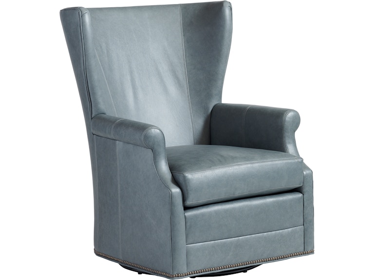 Lexington Living Room Crosby Leather Swivel Chair LL8304-11SW at Norwood Furniture