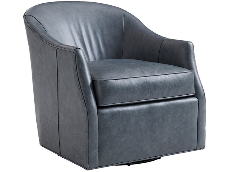 Lexington Living Room Escala Leather Swivel Chair LL7657-11SW at Norwood Furniture
