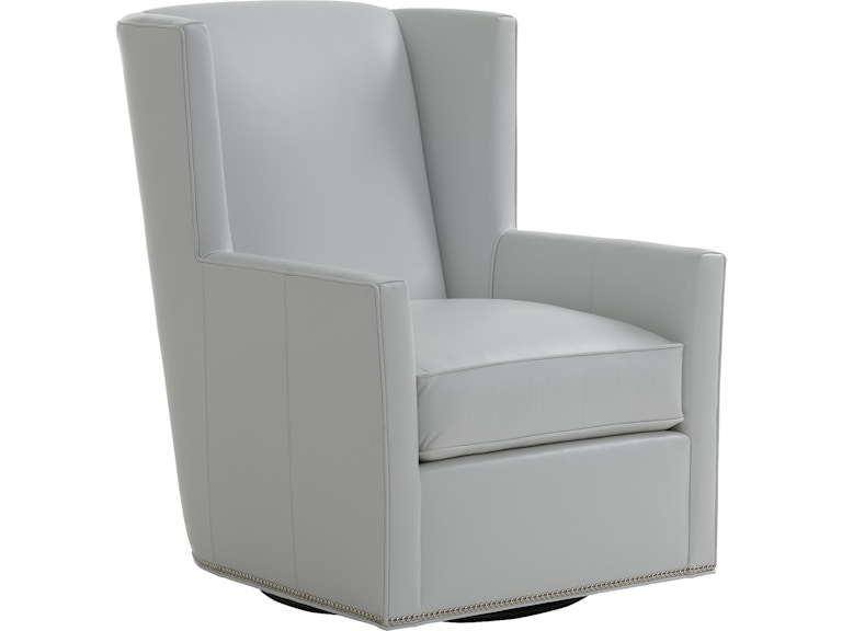 Lexington Living Room Finley Leather Swivel Chair LL8303-11SW at Norwood Furniture