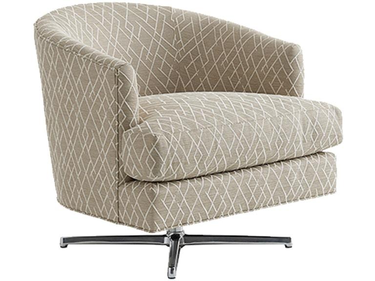 Lexington Living Room Graves Swivel Chair (Chrome) 7654-11PSW at Norwood Furniture