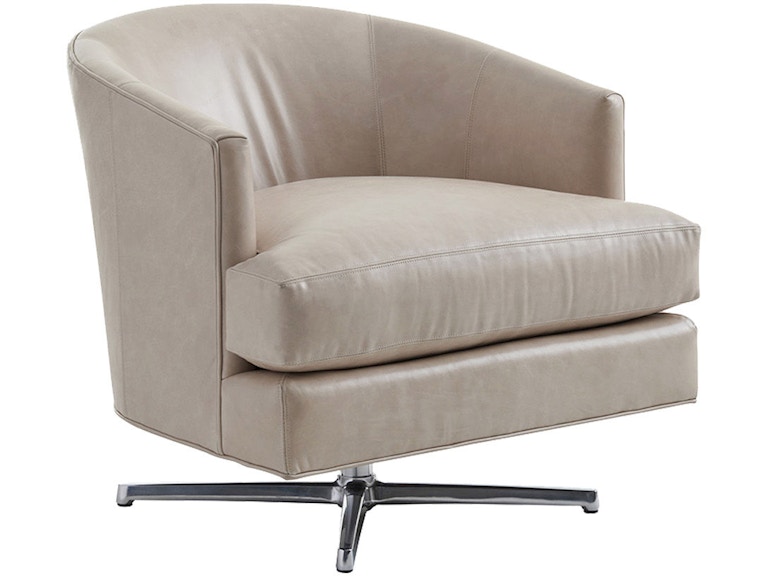 Lexington Living Room Graves Swivel Chair (Chrome) LL7654-11PSW at Norwood Furniture