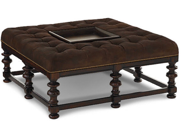 Lexington Living Room Heather Leather Cocktail Ottoman LL7900-44 at Norwood Furniture