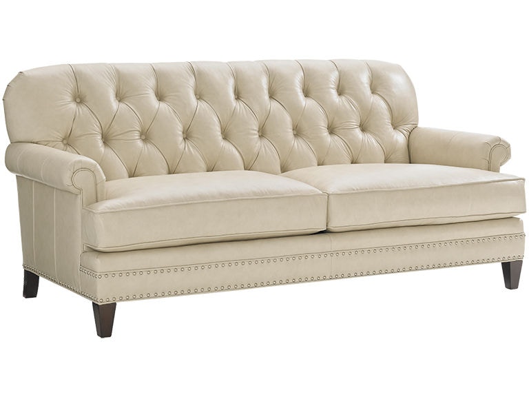 Lexington Living Room Hillstead Leather Settee LL7924-23 at Norwood Furniture