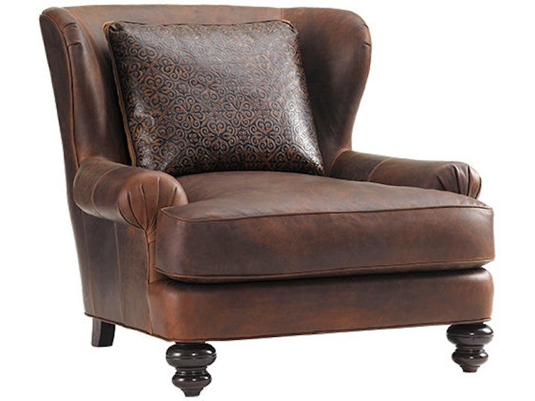 Lexington Living Room Kent Leather Chair LL7876-11 at Norwood Furniture