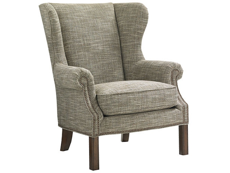 Lexington Living Room Logan Wing Chair - Leather LL7207-11 at Norwood Furniture