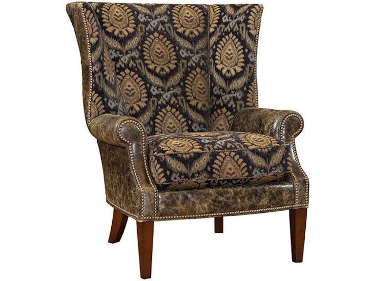 Lexington Living Room Marissa Leather Wing Chair LL7204-11 at Norwood Furniture