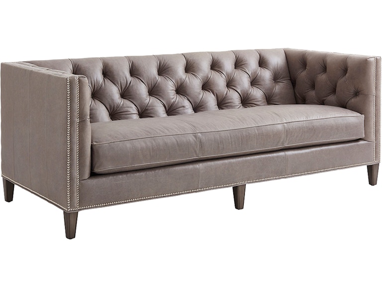 Lexington Living Room Monaco Leather Sofa LL7567-33 at Norwood Furniture