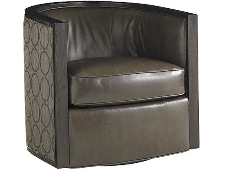 Lexington Living Room Palermo Swivel Chair - Leather LL7667-11SW at Norwood Furniture