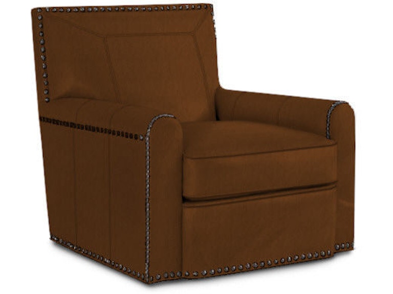 Lexington Living Room Stirling Park Leather Swivel Chair LL7576-11SW at Norwood Furniture