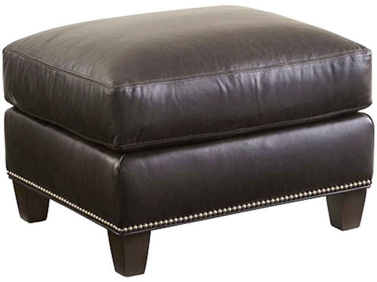 Lexington Living Room Strada Leather Ottoman LL7728-44 at Norwood Furniture