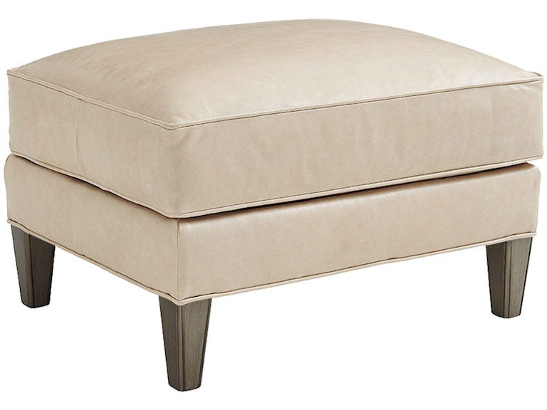Lexington Living Room Turin Leather Ottoman LL7716-44 at Norwood Furniture