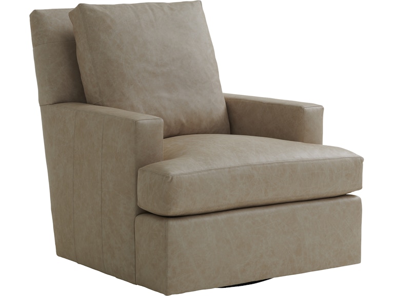 Lexington Living Room Waterford Leather Swivel Chair LL8306-11SW at Norwood Furniture