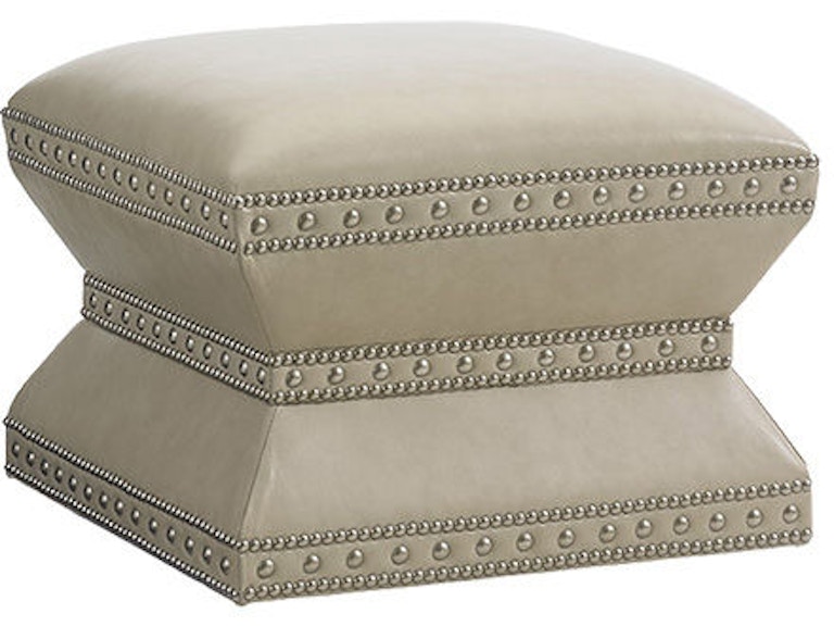 Lexington Living Room Wheatley Ottoman - Leather LL7112-44 at Norwood Furniture