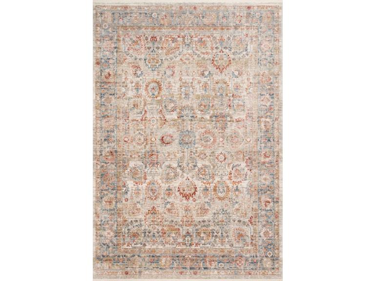 Loloi Area Rugs Claire Rug CLE-02 Ivory/Ocean at Norwood Furniture