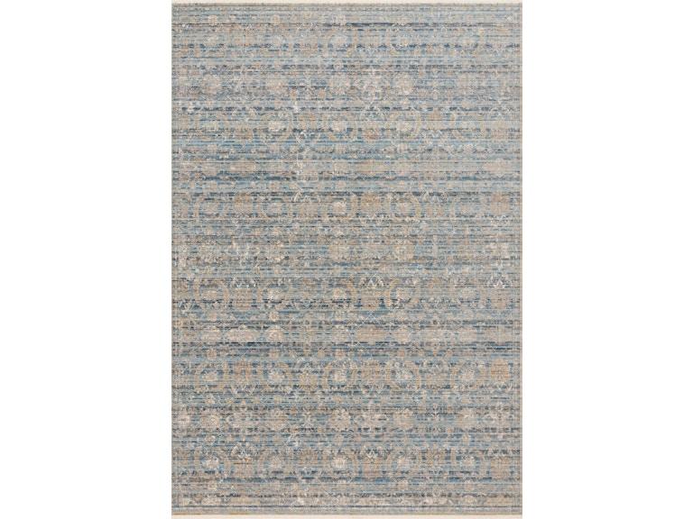 Loloi Area Rugs Claire Rug CLE-03 Ocean/Gold at Norwood Furniture