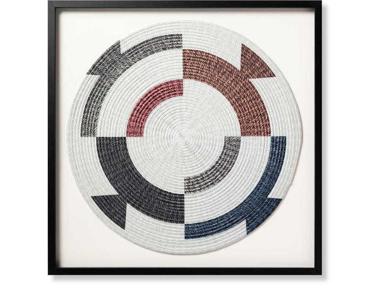 Loloi Art CIRQUE 3'4" X 3'4" WALL ART AW0201CIRQUIVMLA056 at Norwood Furniture