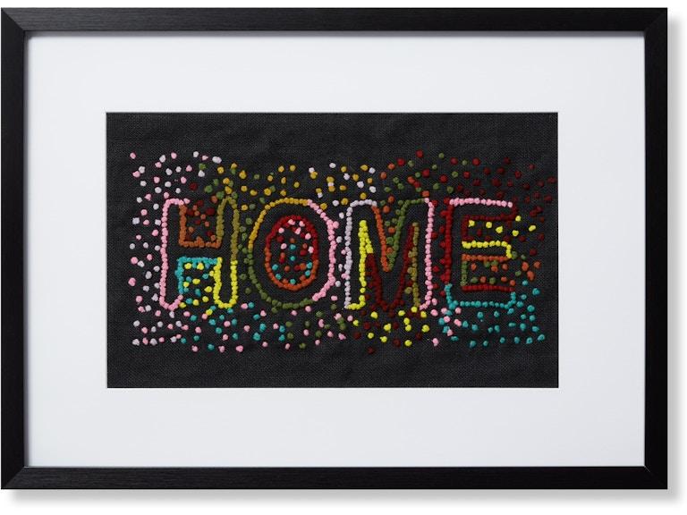Loloi Art DOWN HOME 2'5" X 1'9" WALL ART AW0351DOWNHBLMLZ426 at Norwood Furniture