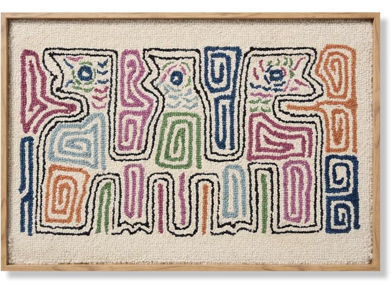 Loloi Art DULE 3'2" X 2'2" WALL ART AW0398DULEXMLBLZ639 at Norwood Furniture