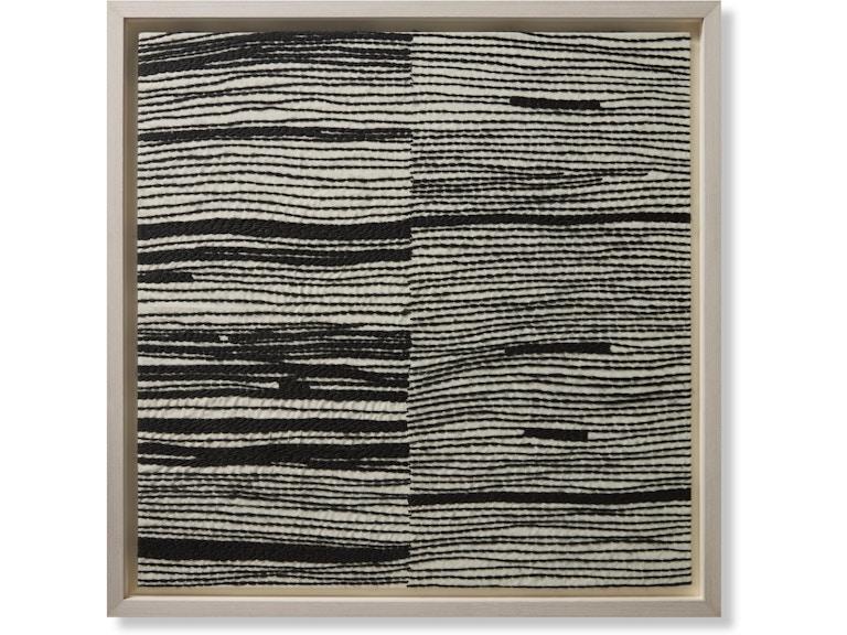 Loloi Art FRAME WORK 3'2" X 3'2" WALL ART AW0374FRMWKIVBLA082 at Norwood Furniture