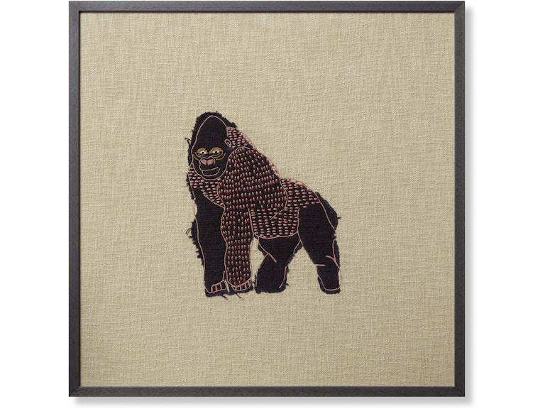 Loloi Art GIRL-RILLA 2'6" X 2'6" WALL ART AW0336GIRLXBEBRZ051 at Norwood Furniture