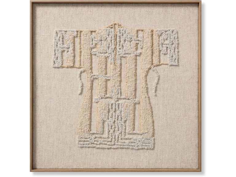Loloi Art KIMONO 2'9" X 2'9" WALL ART AW0409KIMONGYBEA051 at Norwood Furniture