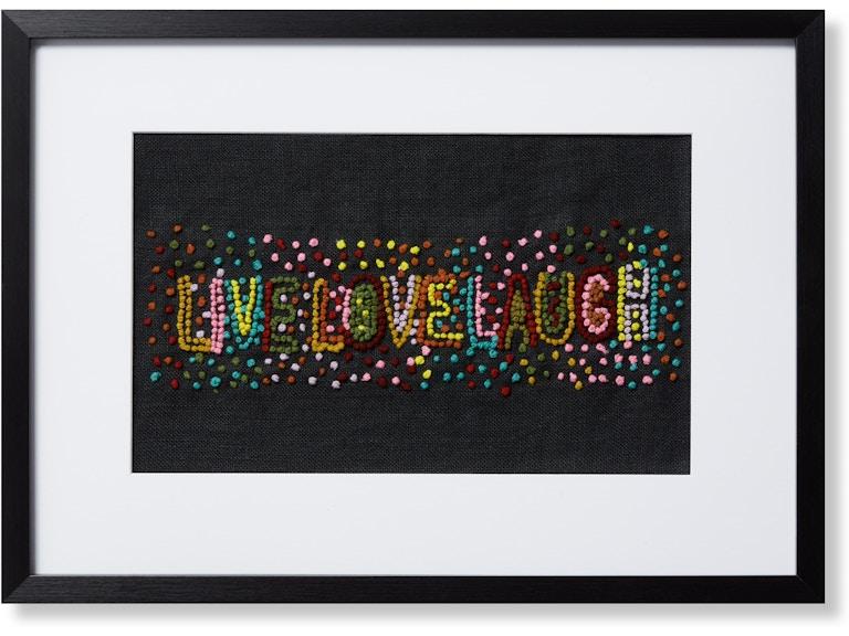 Loloi Art LIVE LOVE LAUGH 2'5" X 1'9" WALL ART AW0357LIVELBLMLZ426 at Norwood Furniture