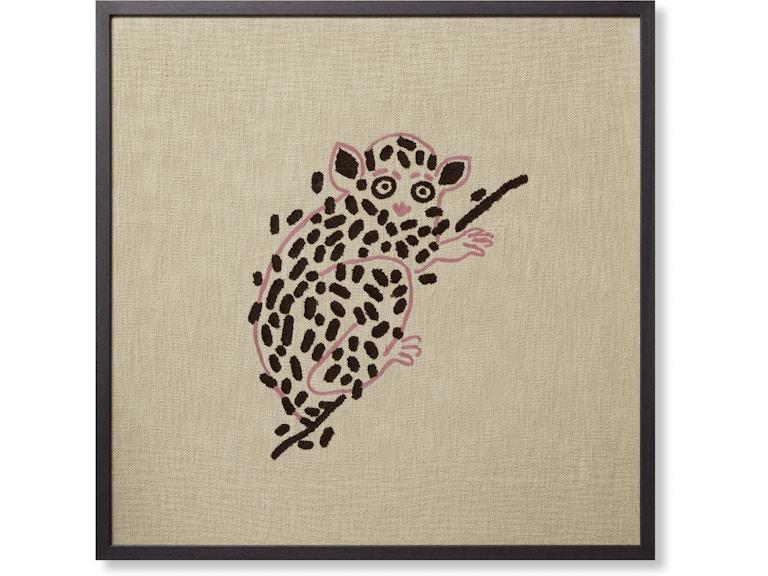 Loloi Art LUCKY LEMUR 2'6" X 2'6" WALL ART AW0337LUCKXBEPIZ051 at Norwood Furniture