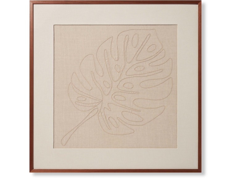 Loloi Art MONSTERA 1'8" X 1'8" WALL ART AW0278MONSTNABEA023 at Norwood Furniture