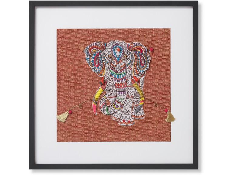 Loloi Art PACHYDERM 2'2" X 2'2" WALL ART AW0359PACHYRUMLA035 at Norwood Furniture