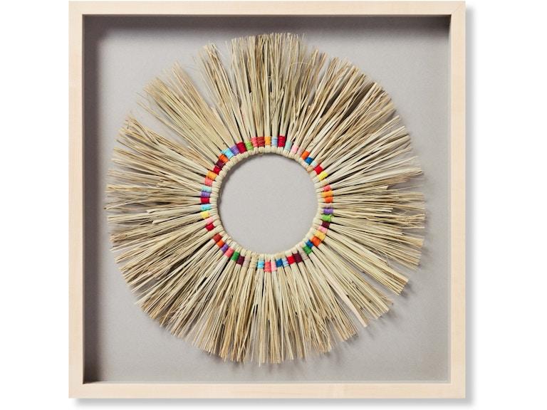 Loloi Art RAINBOW WREATH 1'8" X 1'8" WALL ART AW0254RAINWML00A023 at Norwood Furniture