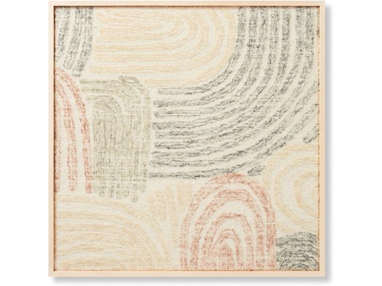 Loloi Art RIVER BED 3'4" X 3'4" WALL ART AW0197RIVBDBLMLA056 at Norwood Furniture