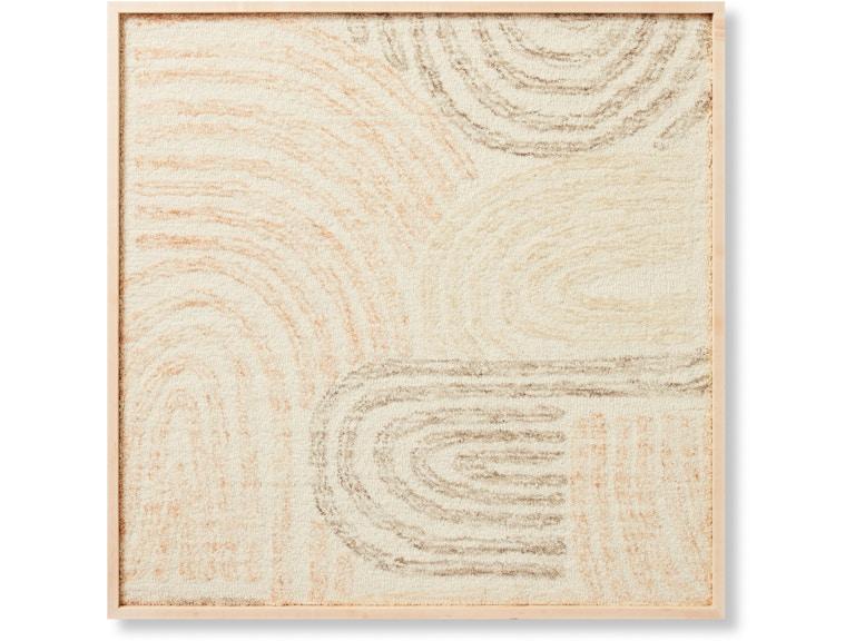 Loloi Art ROCK GARDEN 3'4" X 3'4" WALL ART AW0198RKGRDGYMLA056 at Norwood Furniture