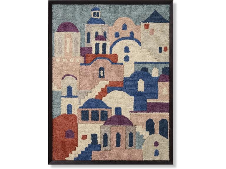 Loloi Art SANTORINI 2'7" X 3'2" WALL ART AW0403SANTOMLIVZ641 at Norwood Furniture