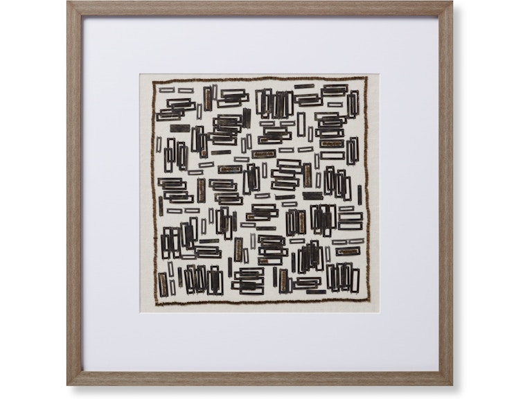 Loloi Art SILVER SCREEN 2'2" X 2'2" WALL ART AW0606SILVEIVGOA035 at Norwood Furniture