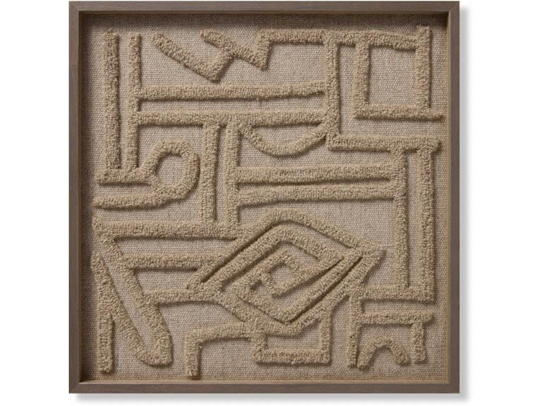 Loloi Art SYMBOLISM 2'4" X 2'4" WALL ART AW0380SYMBOBEIVA039 at Norwood Furniture