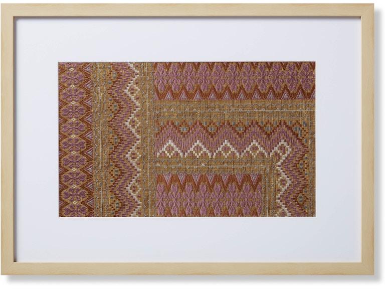 Loloi Art TANTA PETITE 2'5" X 1'9" WALL ART AW0609TANTPPIRUZ426 at Norwood Furniture