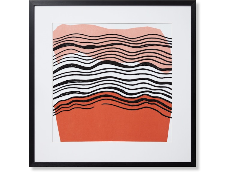 Loloi Art WATERWAY 2'10" X 2'10" WALL ART AW0305WATEXREBLZ019 at Norwood Furniture