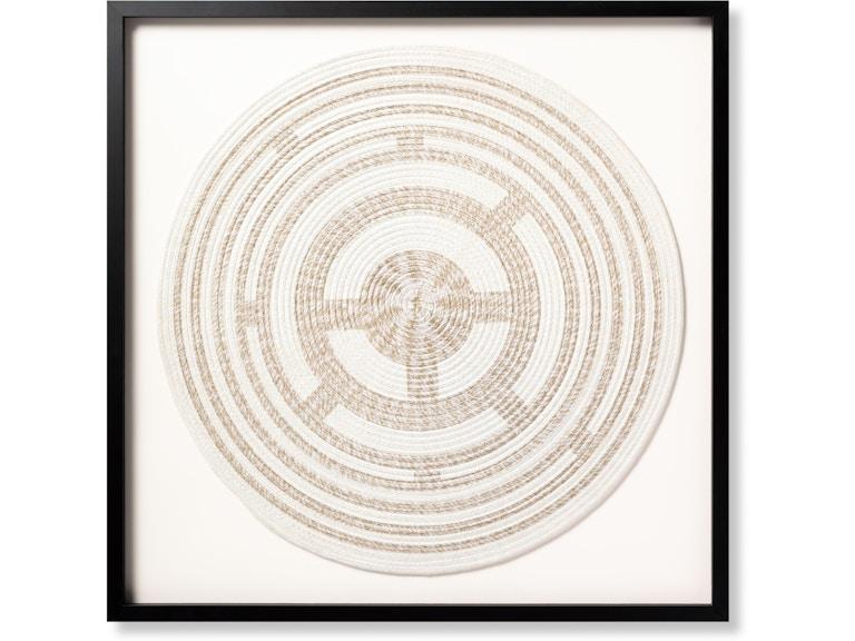 Loloi Art WHIRL POOL 3'4" X 3'4" WALL ART AW0204QPOOLBEIVA056 at Norwood Furniture