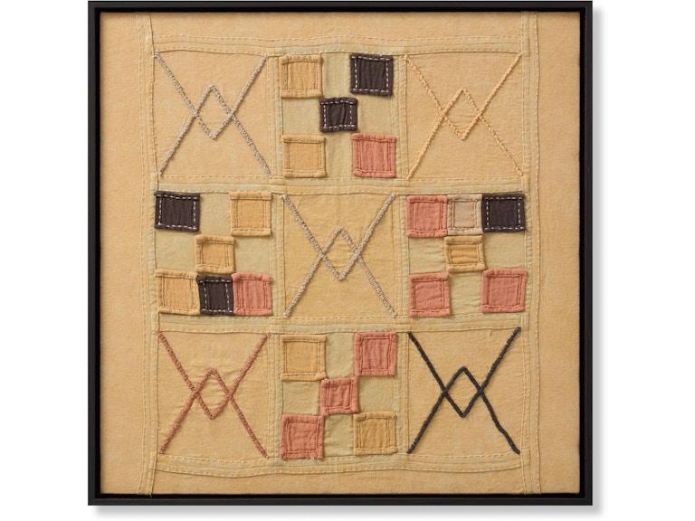 Loloi Art WOOD FRAME 2'7" X 2'7" WALL ART AW0413CHALBTNBRA048 at Norwood Furniture