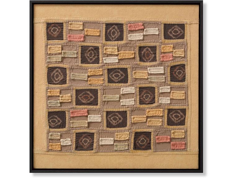 Loloi Art WOOD FRAME 2'7" X 2'7" WALL ART AW0414NAMIBTNBRA048 at Norwood Furniture
