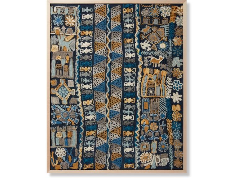 Loloi Art ZIGGY 3'4" X 4'2" WALL ART AW0281ZIGGYBBMLZ305 at Norwood Furniture