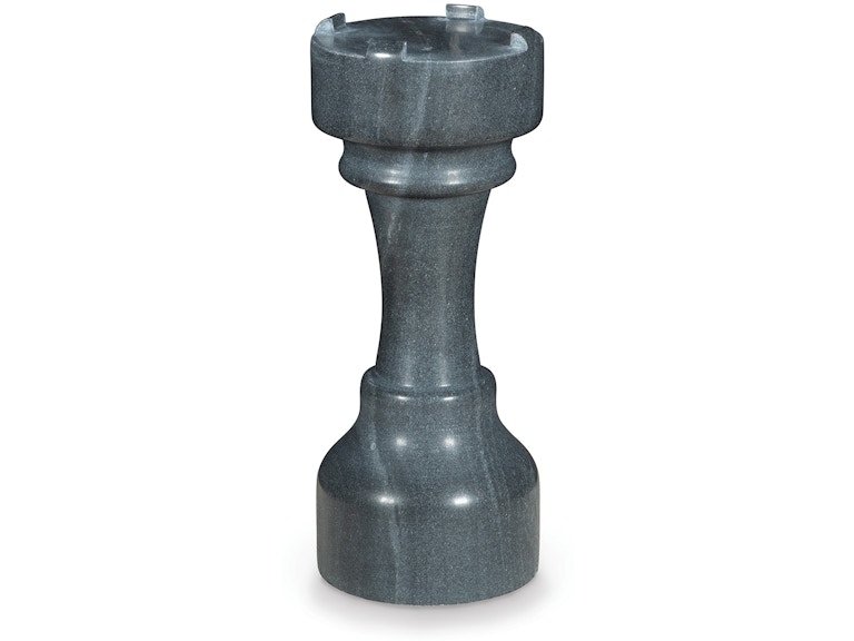 Maitland-Smith Bar and Game Room Black Chess Table Castle 8457-30-B at Norwood Furniture