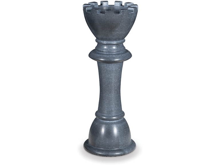 Maitland-Smith Bar and Game Room Black Chess Table King 8455-30-B at Norwood Furniture