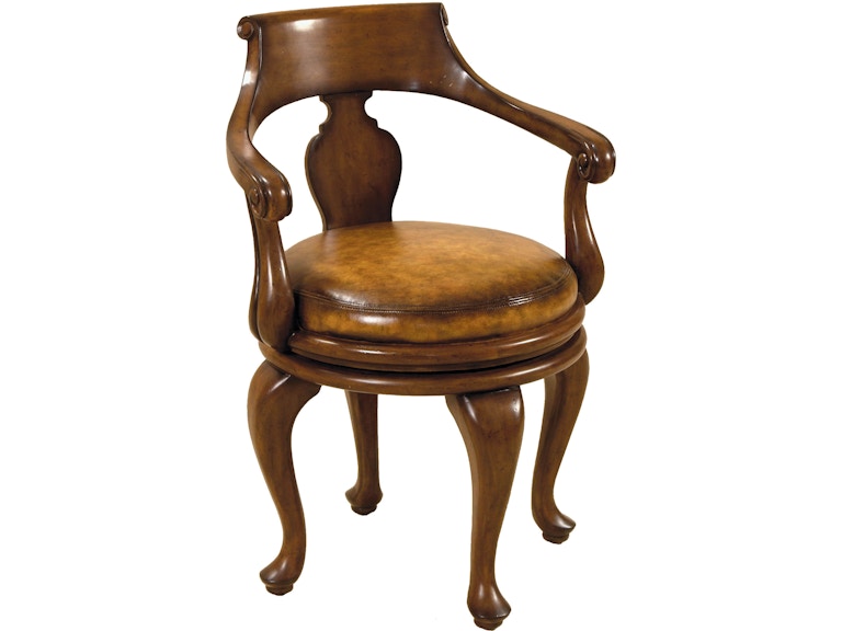 Maitland-Smith Bar and Game Room Contour Game Chair 8103-43 at Norwood Furniture