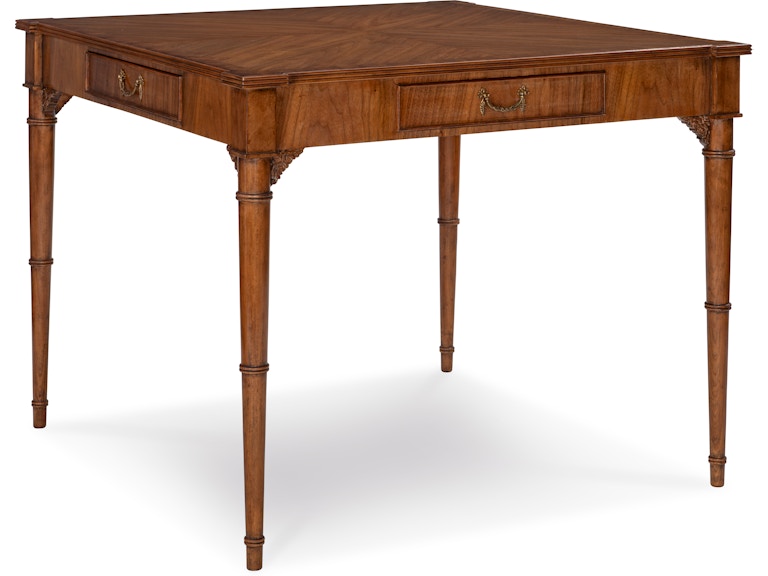 Maitland-Smith Bar and Game Room Malcolm Card Table 89-0905-B at Norwood Furniture