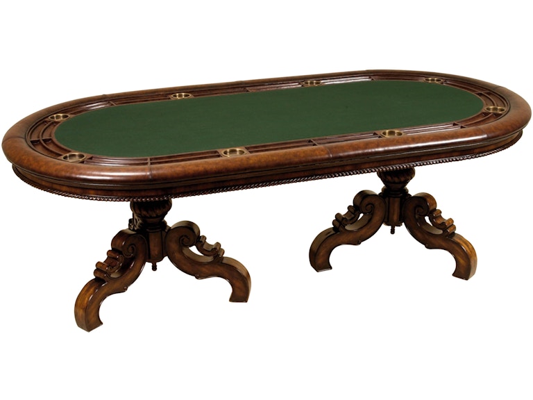 Maitland-Smith Bar And Game Room Texas Hold'em Game Table 8104-31 At Norwood Furniture